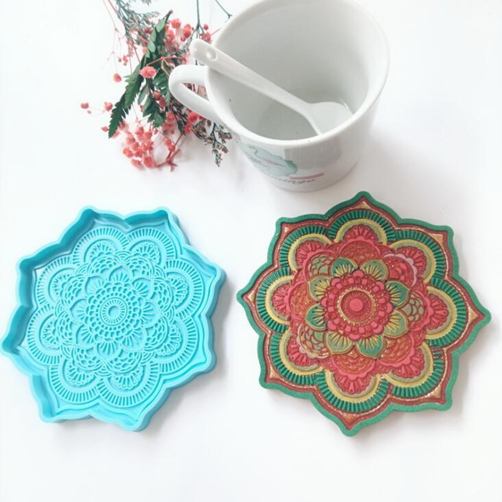 Mandala Coaster Silicone Mold  - огляд і ціна Woodworking Resin