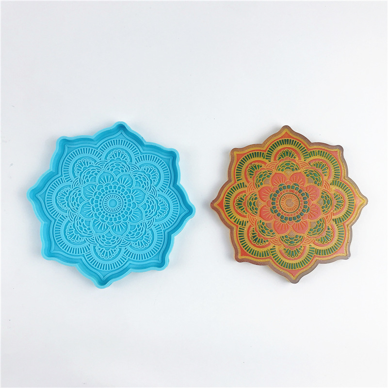 Mandala Coaster Silicone Mold  - огляд і ціна Woodworking Resin